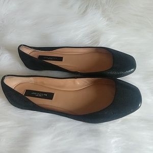 Ann Taylor Black Ballet Flats 6